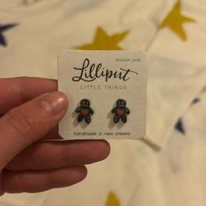 Mardi Gras Voodoo Doll Earrings